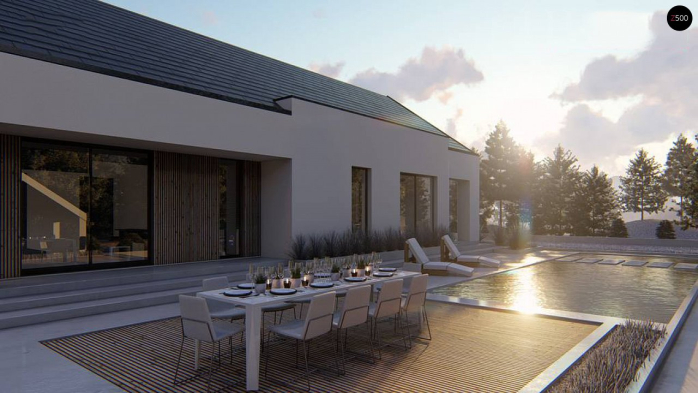 Проект дома U465 - 5 Одноэтажные дома в Киеве