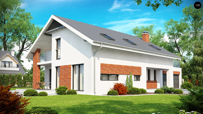 Проект дома U161 - 1 С мансардным этажом дома в Киеве