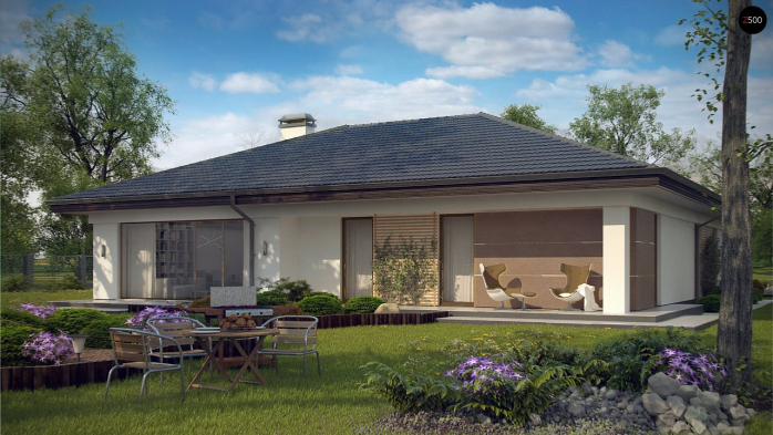 Проект дома U268 - 3 Одноэтажные дома в Киеве