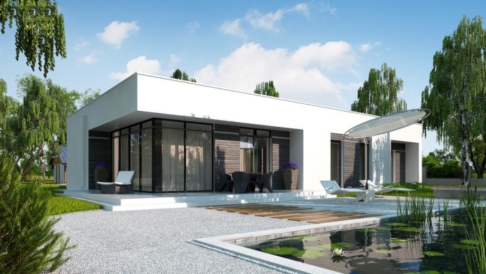 Проект дома Ux35 GL - 3 Одноэтажные дома в Киеве