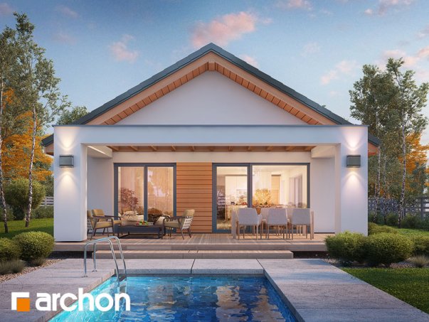 Проект дома Дом под апельсином (СМ) - 1 Одноэтажные дома в Киеве