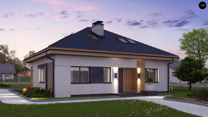 Проект дома U273 Ph+ st - 3 С мансардным этажом дома в Киеве