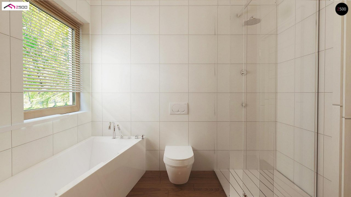 Проект дома U8 B 40 - 10 С мансардным этажом дома в Киеве