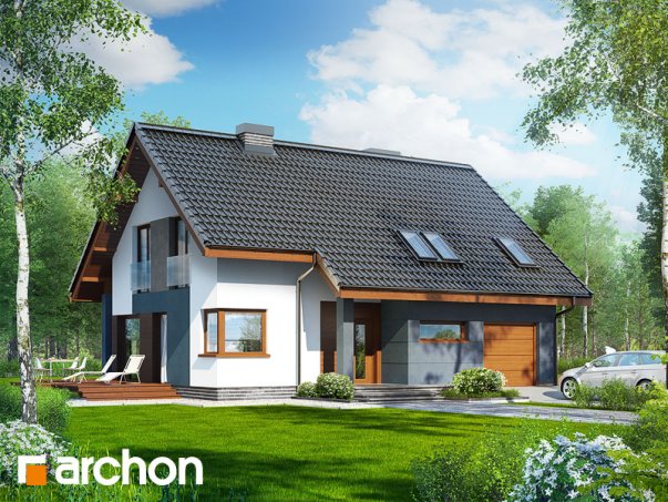 Проект дома Дом в герминии - 2 С мансардным этажом дома в Киеве