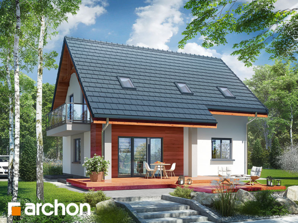 Проект дома Дом в хлорофитуме 5 (П) - 2 С мансардным этажом дома в Киеве