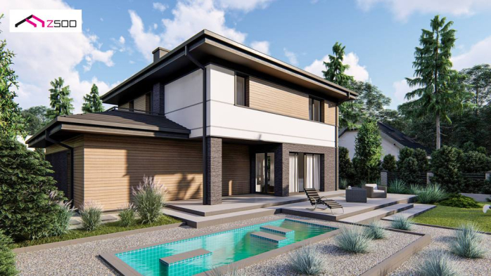 Проект дома U421 - 3 Двухэтажные дома в Киеве