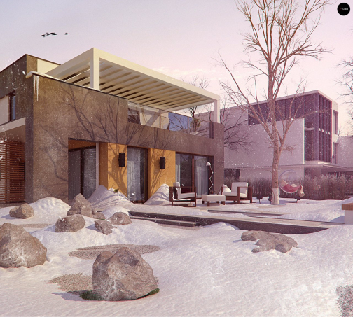 Проект дома Ux45 - 6 Двухэтажные дома в Киеве