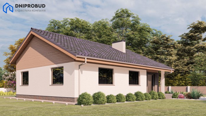 Проєкт будинку DB 30 - Одноповерхові дома у Києві