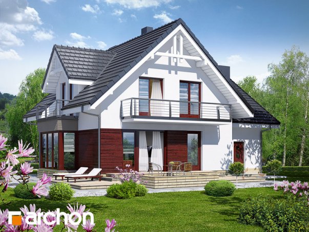 Проект дома Дом в тамарисках 2 (Н) вер.2 - 2 С мансардным этажом дома в Киеве