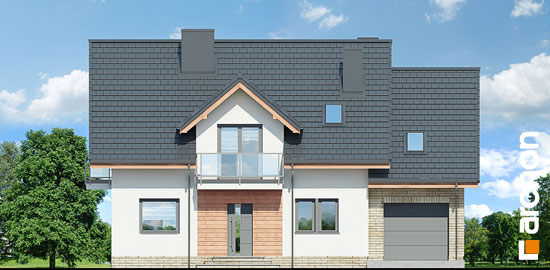 Проект дома Дом в рододендронах 23  - 3 С мансардным этажом дома в Киеве