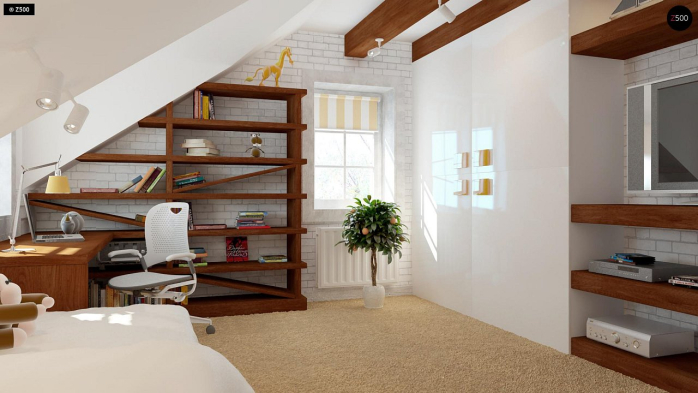 Проєкт будинку U3 - З мансардним поверхом дома у Києві