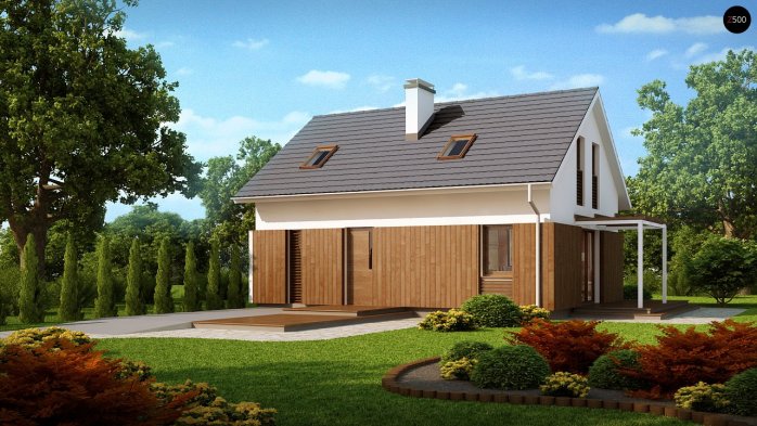 Проект дома U213 - 3 С мансардным этажом дома в Киеве