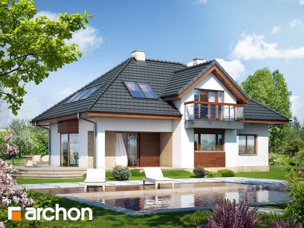 Проект дома Дом в каллатеях 4 вер.2 - 2 С мансардным этажом дома в Киеве