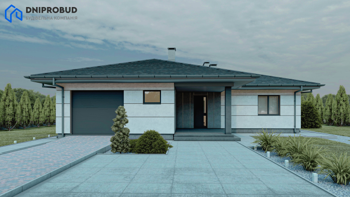 Проєкт будинку Db 34 - Одноповерхові дома у Києві