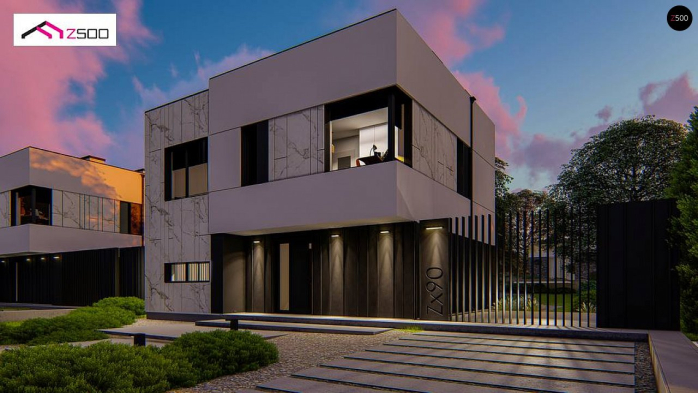 Проект дома Ux90 - 4 Двухэтажные дома в Киеве