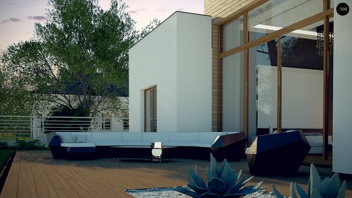 Проект дома Ux111 - 8 Одноэтажные дома в Киеве