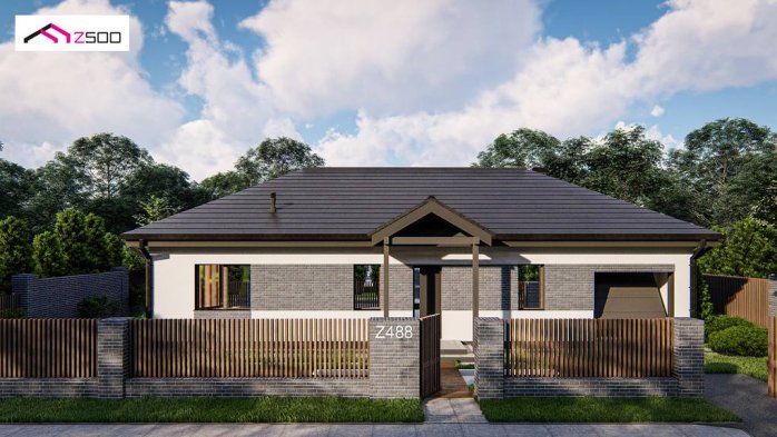 Проект дома U488 - 1 Одноэтажные дома в Киеве