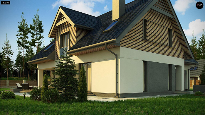 Проект дома U359 - 3 С мансардным этажом дома в Киеве