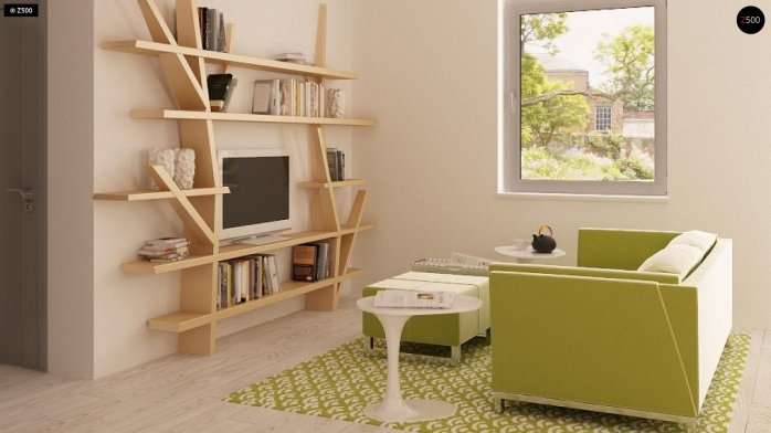 Проєкт будинку U126 - З мансардним поверхом дома у Києві