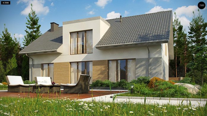 Проект дома U358 - 4 С мансардным этажом дома в Киеве