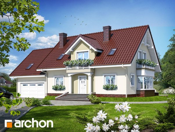 Проект дома Дом в каллах 2 (Г2) вер.2 - 1 С мансардным этажом дома в Киеве