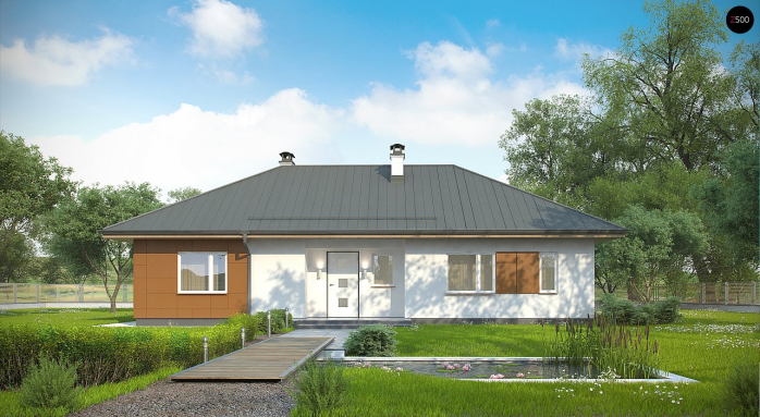 Проект дома U307 - 3 Одноэтажные дома в Киеве
