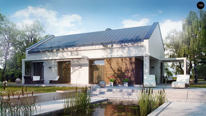 Проект дома U258 - 2 Одноэтажные дома в Киеве