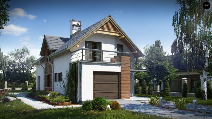 Проект дома U293 - 2 С мансардным этажом дома в Киеве