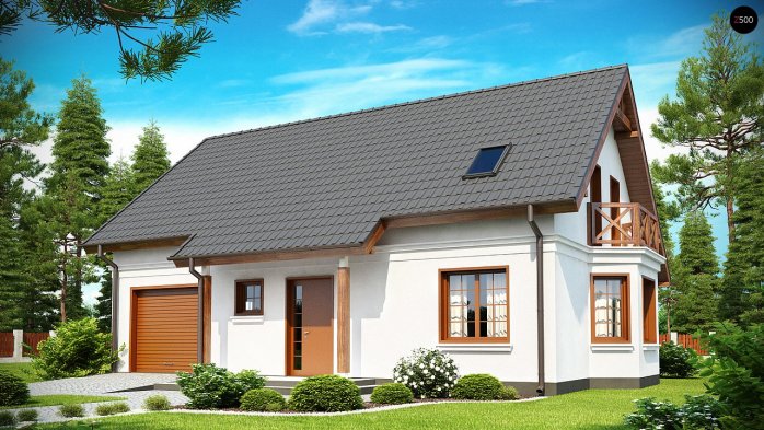 Проект дома U178 - 1 С мансардным этажом дома в Киеве