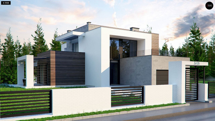 Проект дома Ux125 - 1 Двухэтажные дома в Киеве