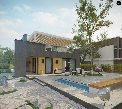 Проект дома Ux45 - 4 Двухэтажные дома в Киеве