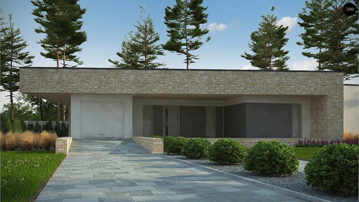 Проект дома Ux71 - 2 Одноэтажные дома в Киеве