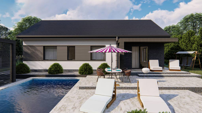 Проєкт будинку U473 V1 - Одноповерхові дома у Києві