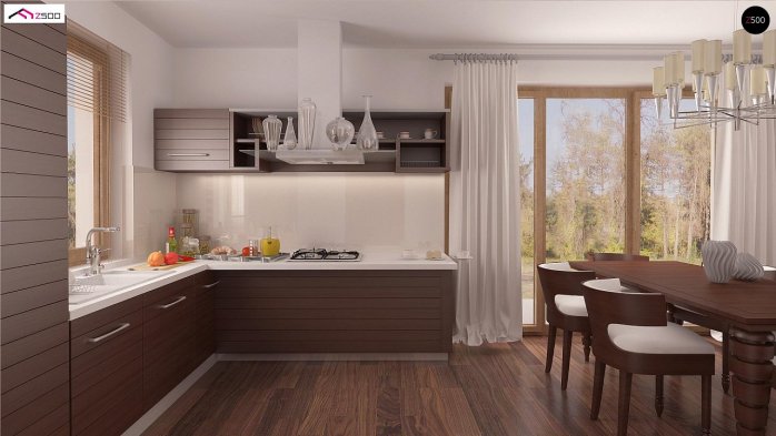 Проект дома U244 - 7 С мансардным этажом дома в Киеве