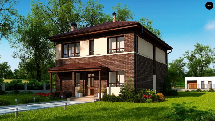 Проект дома Ux24 a - 1 Двухэтажные дома в Киеве