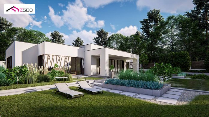 Проект дома Ux169 - 6 Одноэтажные дома в Киеве