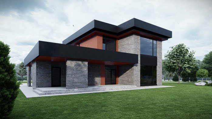 Проєкт будинку DBT 604 - Двоповерхові дома у Києві