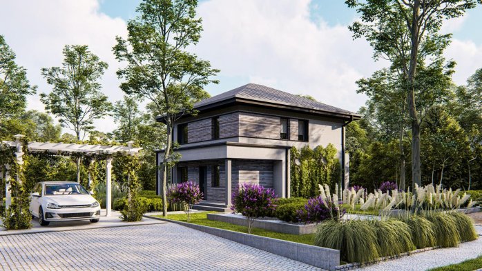 Проект дома U551 - 1 Двухэтажные дома в Киеве