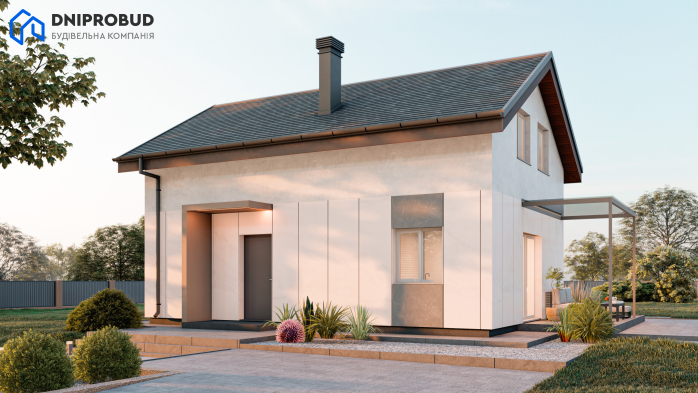 Проект дома DBE 3 - 2 С мансардным этажом дома в Киеве