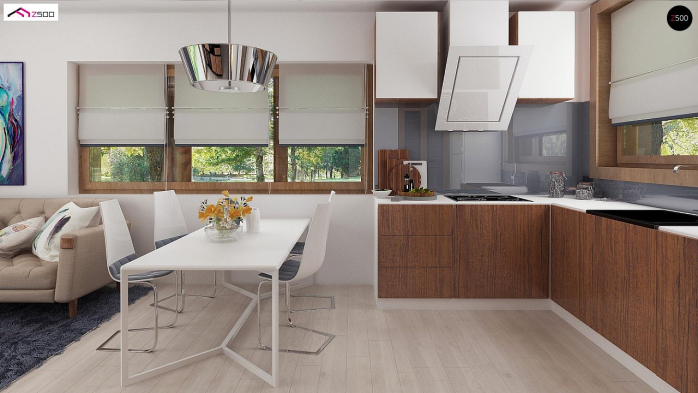 Проект дома U217 - 9 С мансардным этажом дома в Киеве