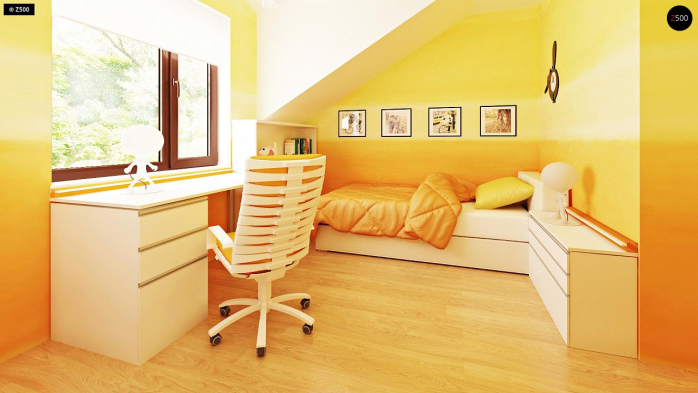 Проект дома Ub7 - 8 С мансардным этажом дома в Киеве