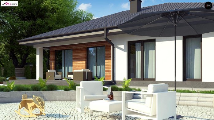 Проект дома U415 - 2 Одноэтажные дома в Киеве