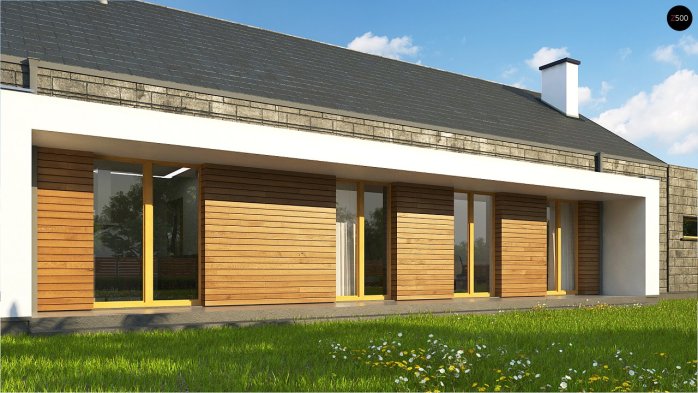 Проект дома U330 - 4 Одноэтажные дома в Киеве