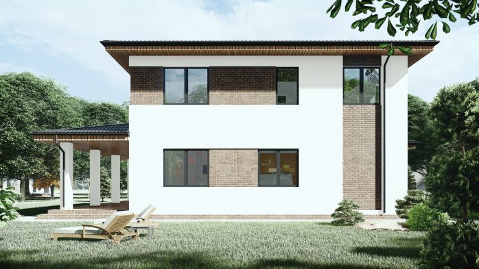 Проєкт будинку DBT 290 - Двоповерхові дома у Києві