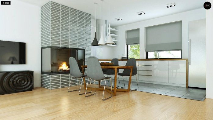 Проект дома Ux53 - 6 Одноэтажные дома в Киеве