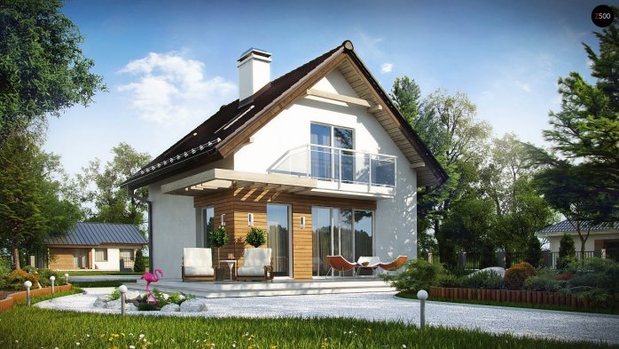 Проект дома U264 - 2 С мансардным этажом дома в Киеве