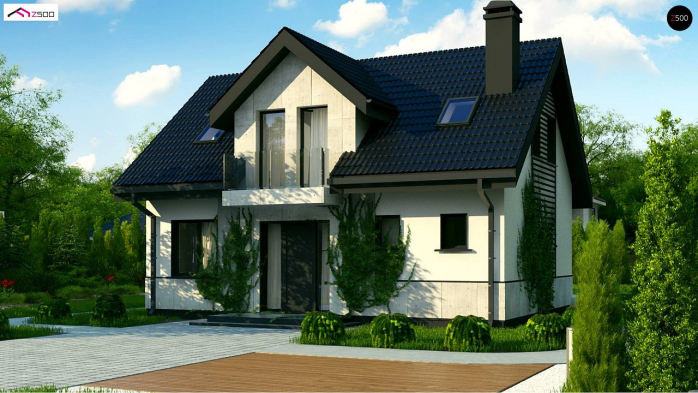 Проект дома U13 - 4 С мансардным этажом дома в Киеве