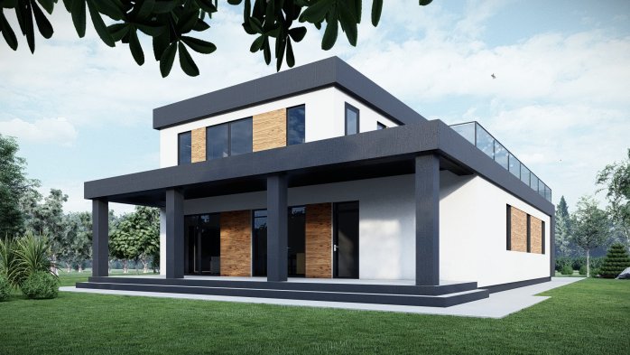 Проєкт будинку DBT 576 - Двоповерхові дома у Києві