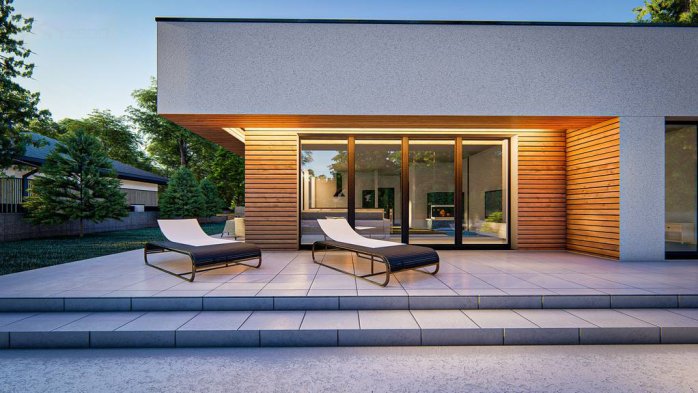 Проект дома Ux176 - 5 Одноэтажные дома в Киеве