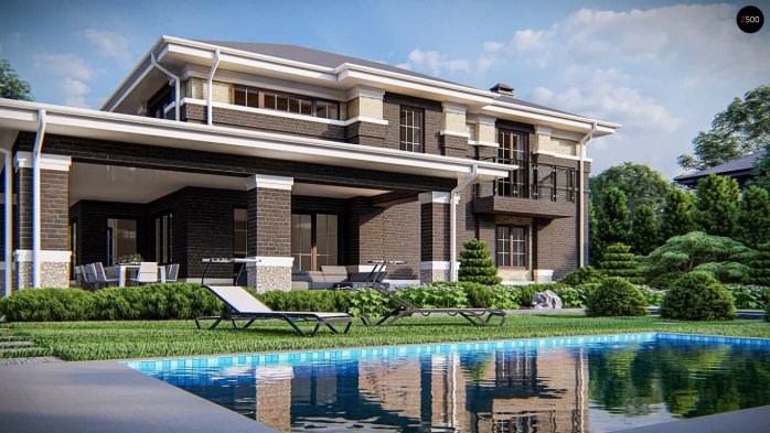 Проект дома Uu15 k - 3 Двухэтажные дома в Киеве